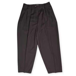 Yohji Yamamoto Wool Pleated Pants Distressed Brown France Size S As Is